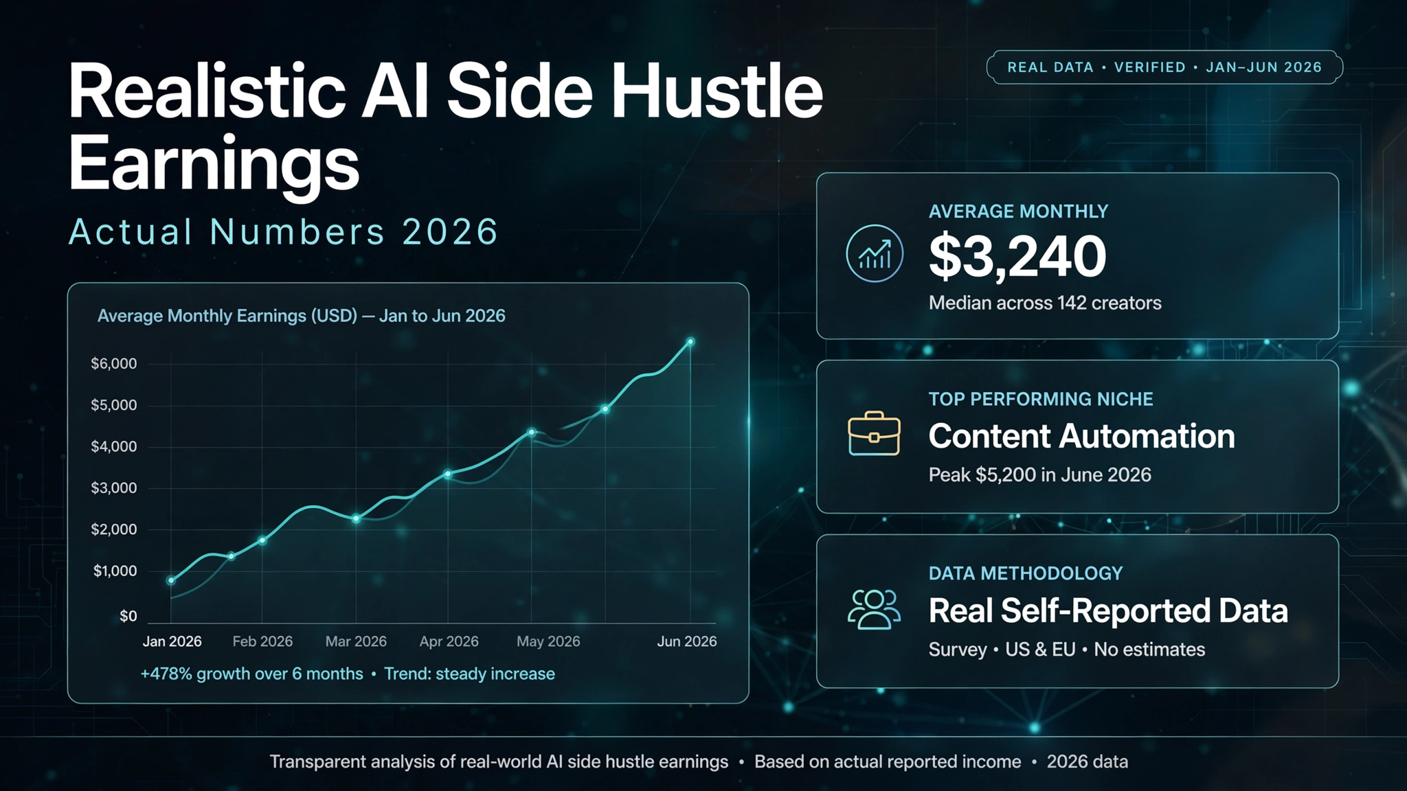 Realistic AI Side Hustle Earnings: Actual Numbers 2026