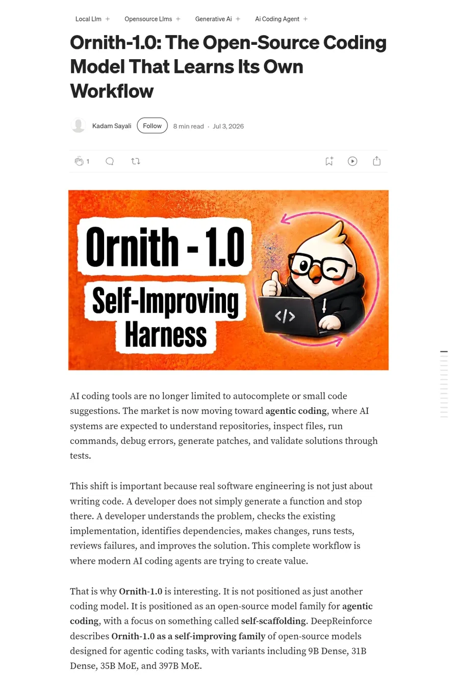 is ornith 1.0 worth it for developers